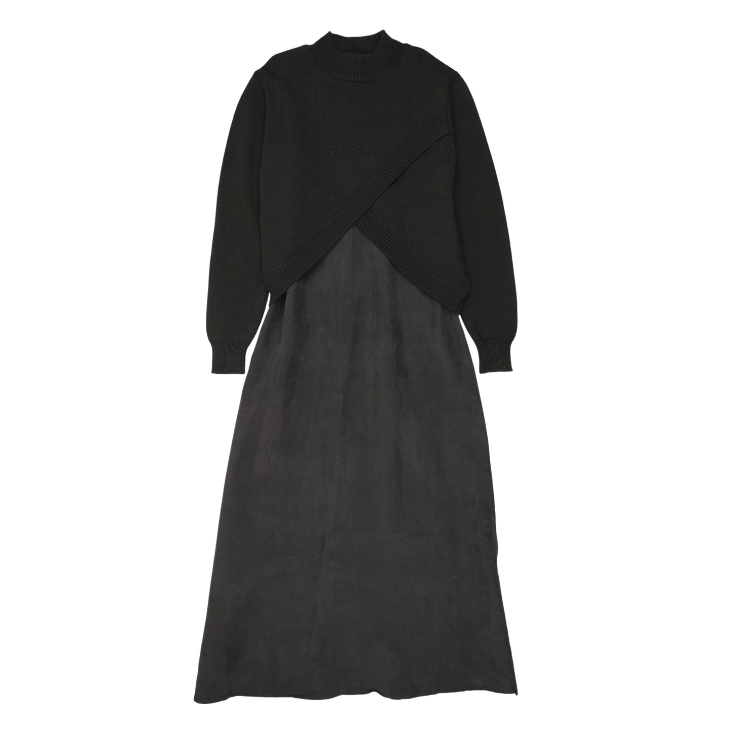 Black Knit Jumper Set