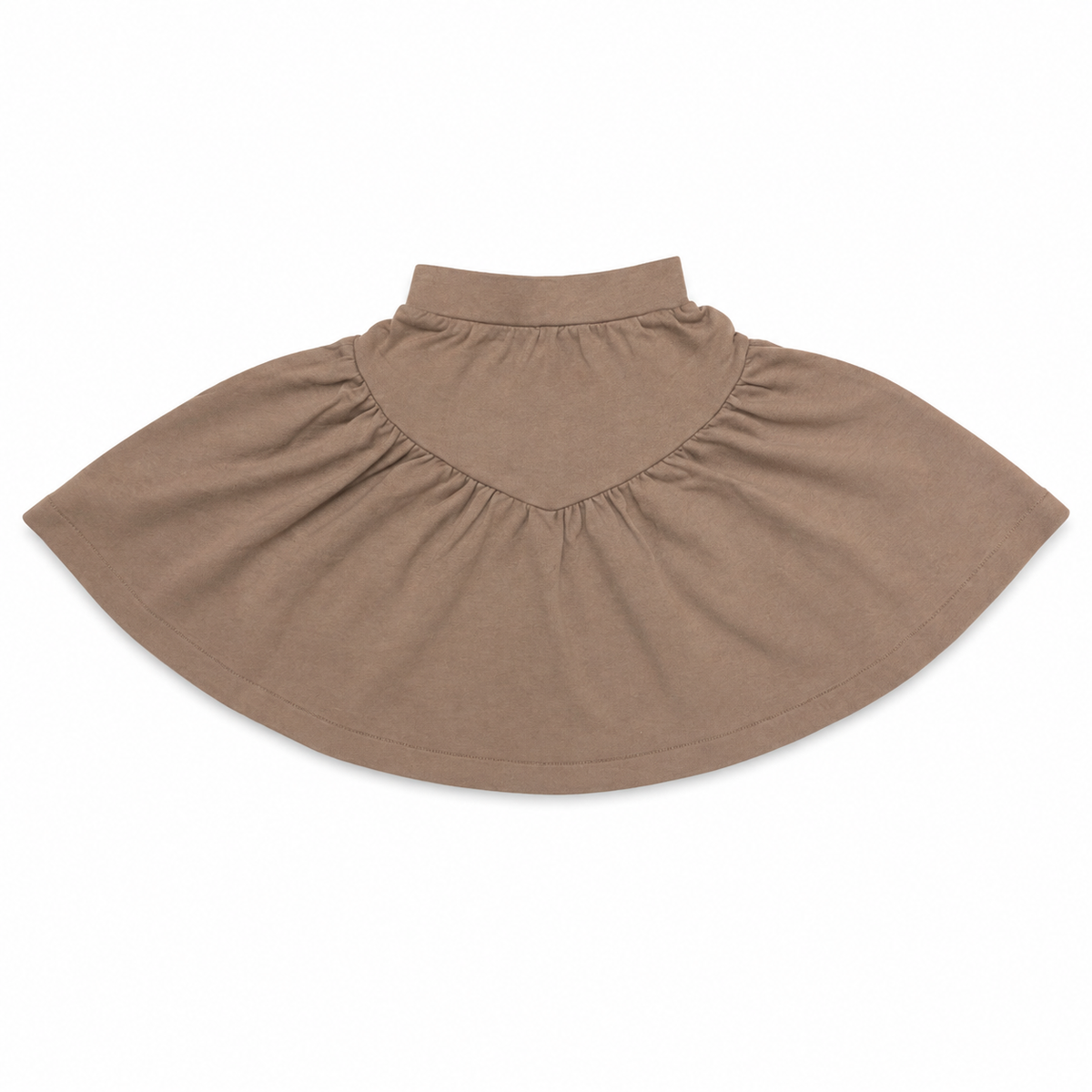 Coffee Applique Skirt