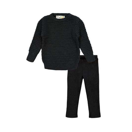 Charcoal Weave Baby Set