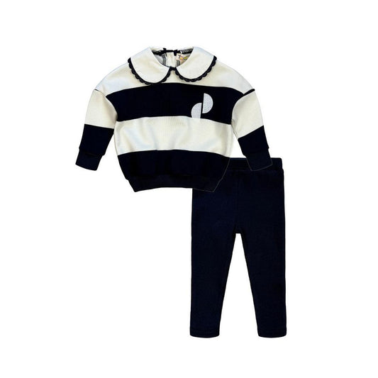 Navy Stripe Baby Girl