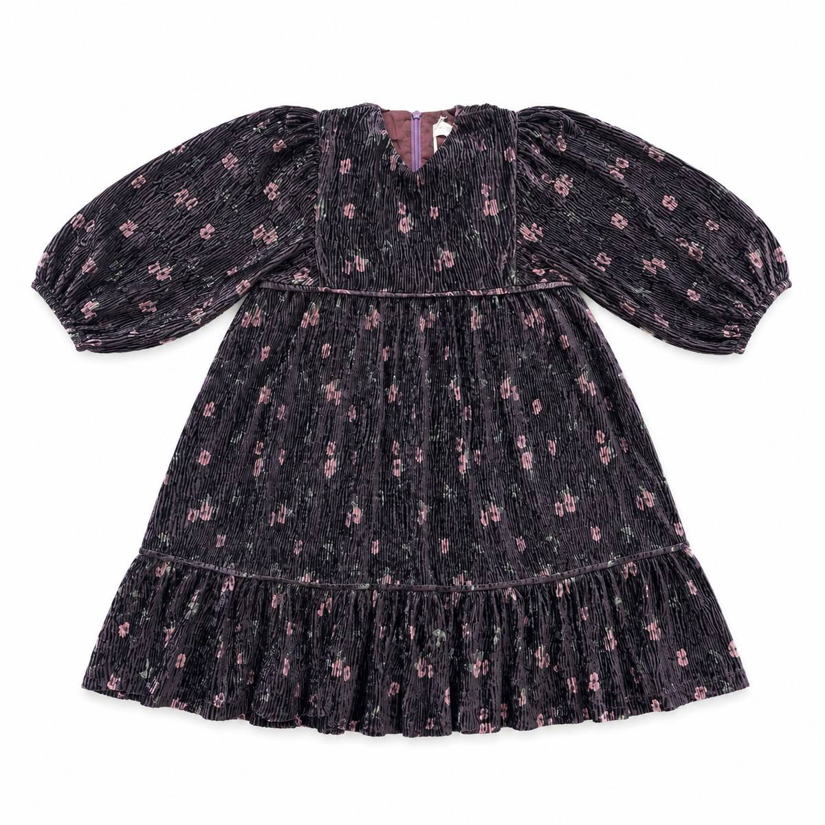 Crushed Floral Dress