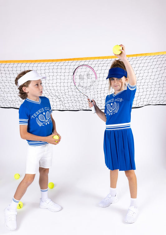 Blue Tennis Logo Dress