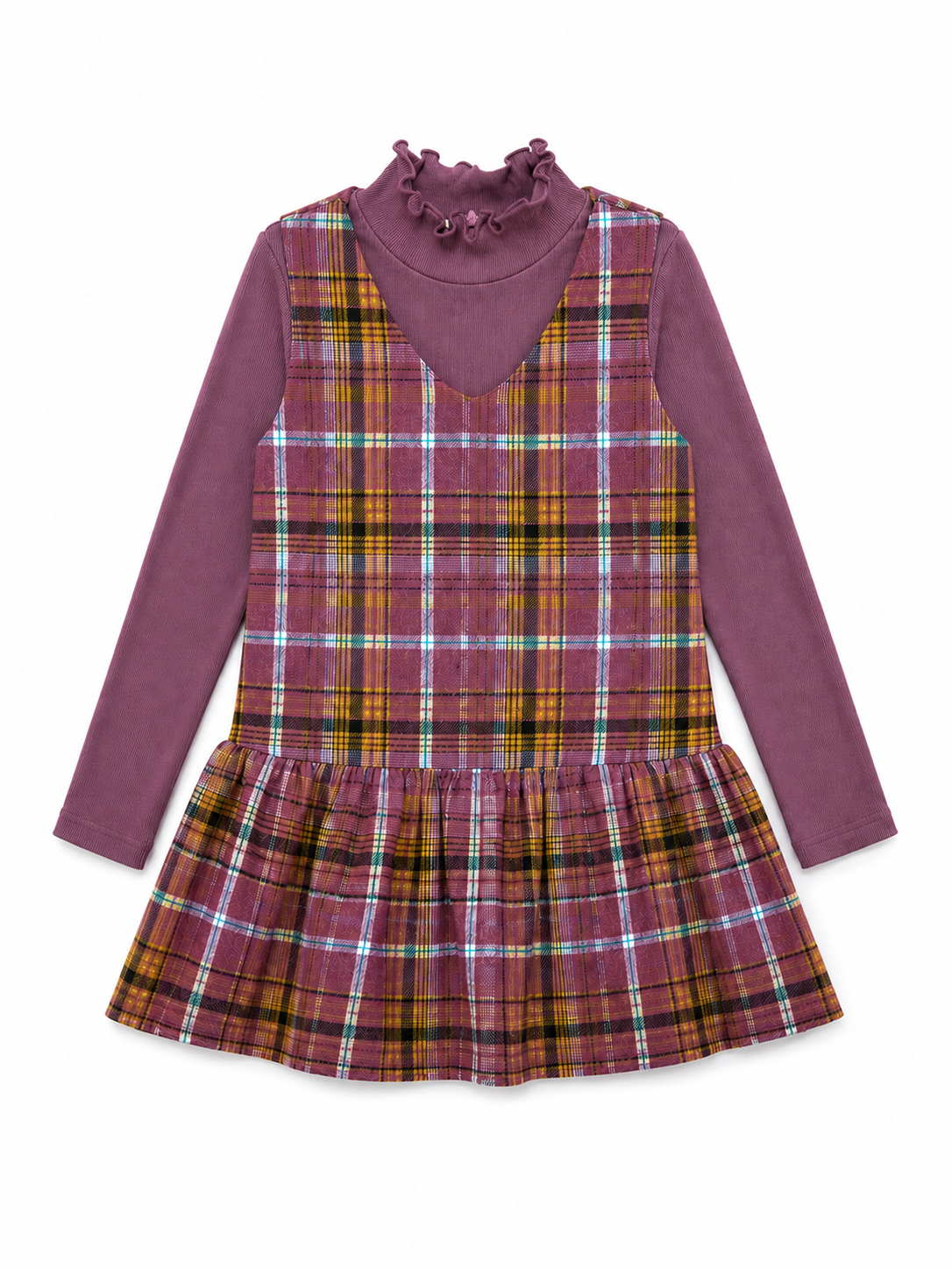 Purple Plaid Jumper