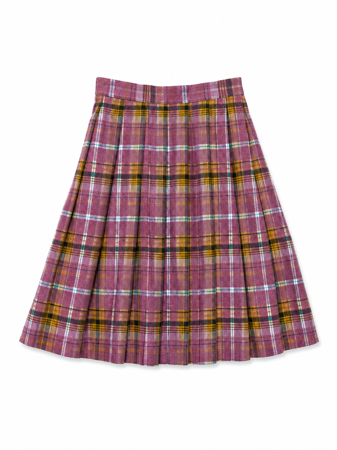 Purple Purple Plaid Skirt