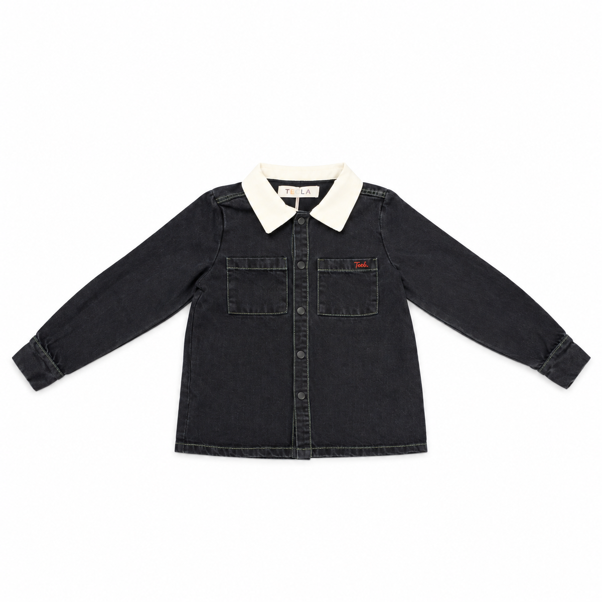 Black Denim Denim Boys Shirt
