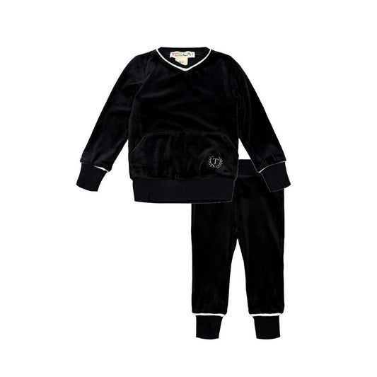 Black Velour Set