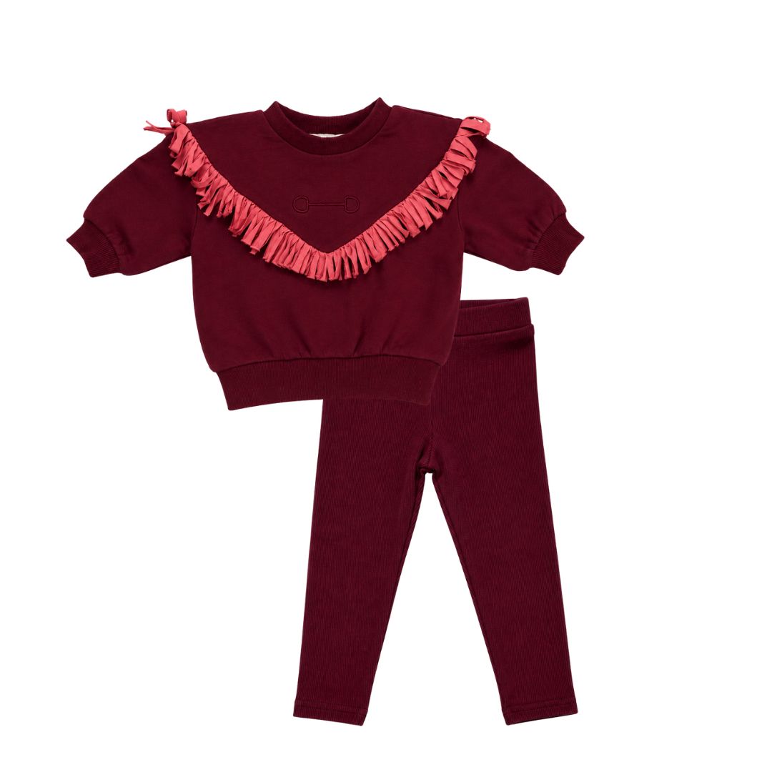 Plum Fringe Set