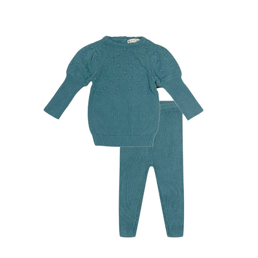 Teal Pop Baby Girl Set