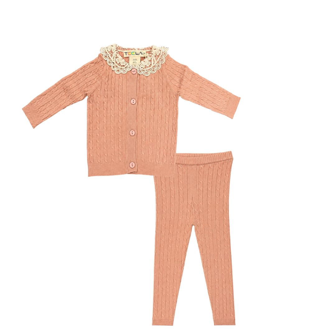 Rose Knit Cable Set