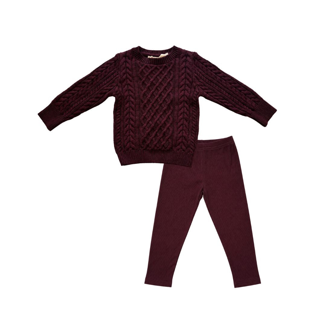Burgundy Interlock Set