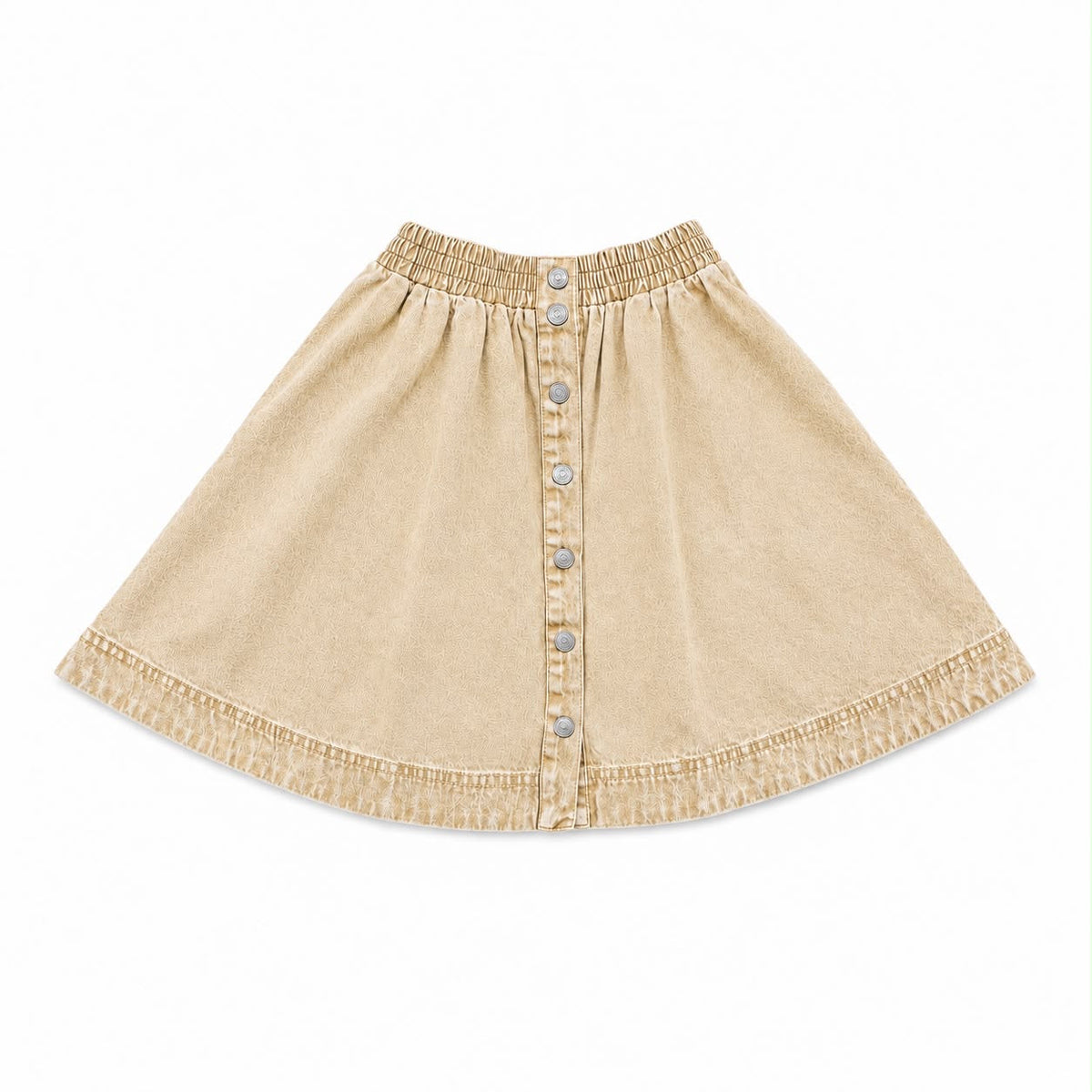 Taupe Twill Circle Skirt