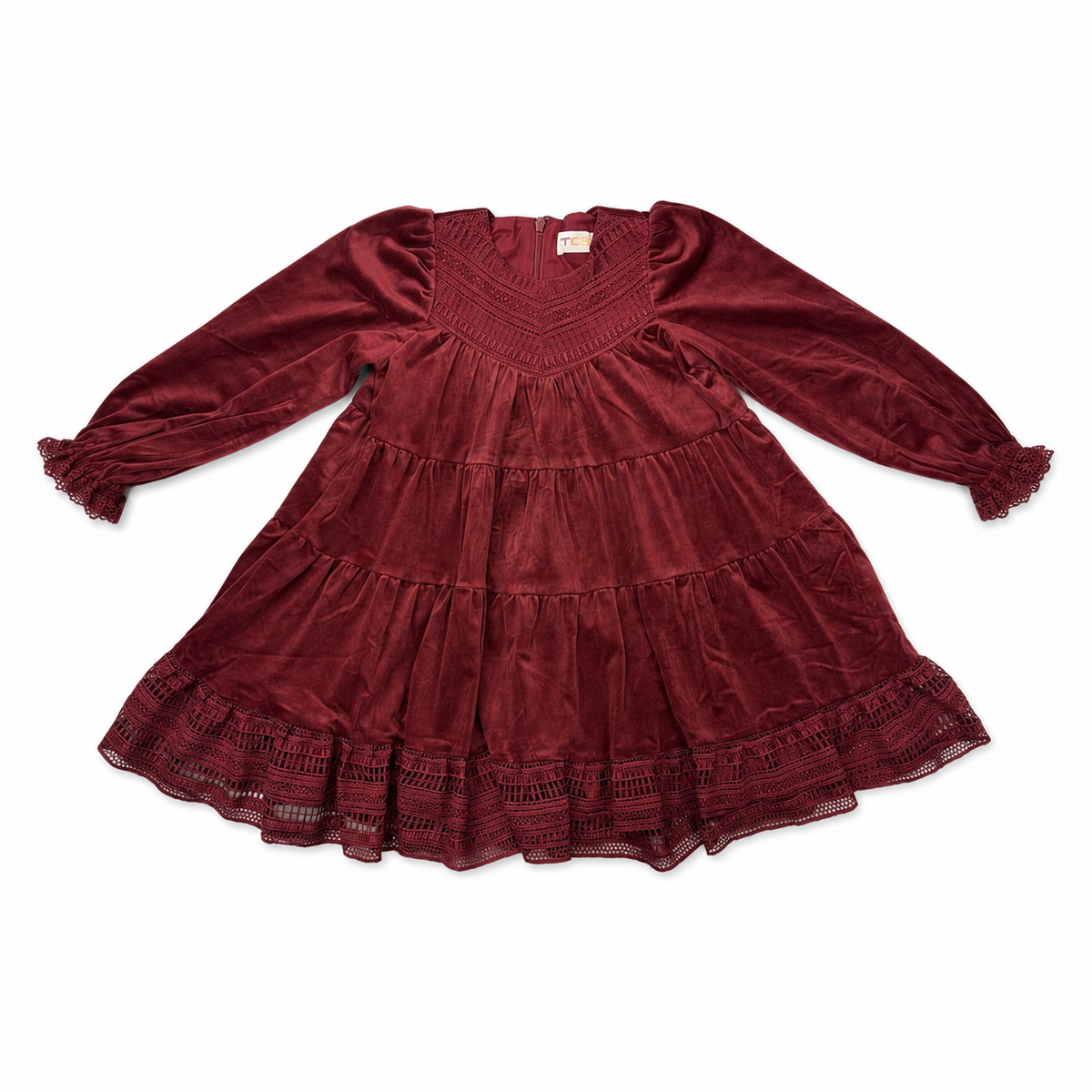 Burgundy Clara Dress