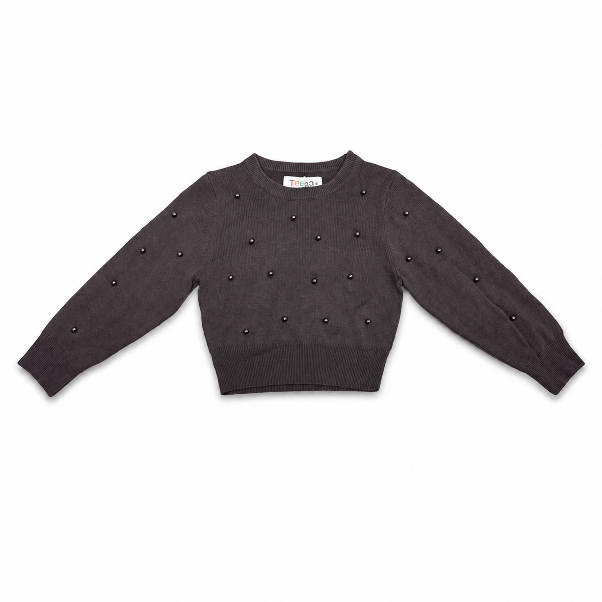 Chocolate Stud Knit Top