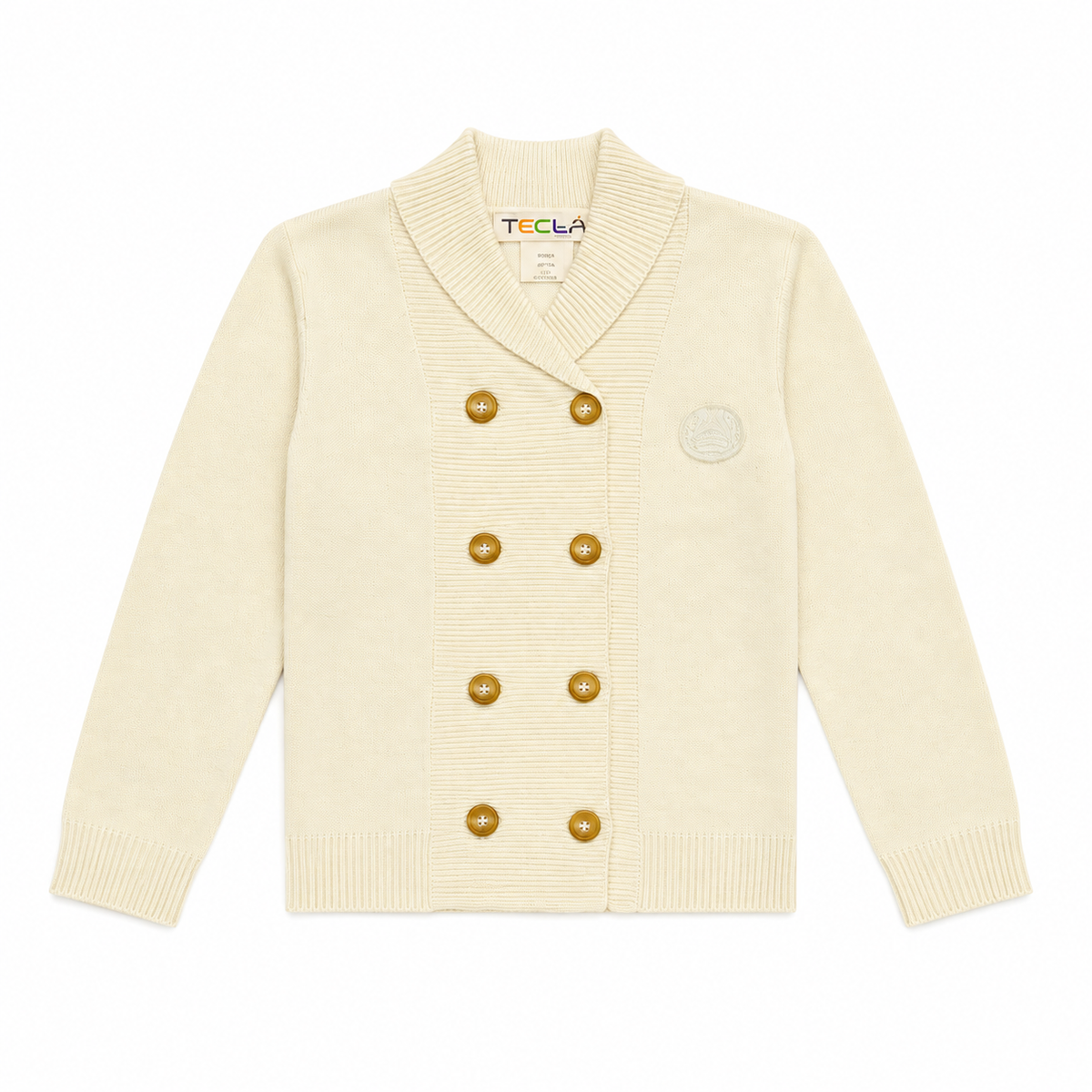 Ivory Double Breasted Cardigan
