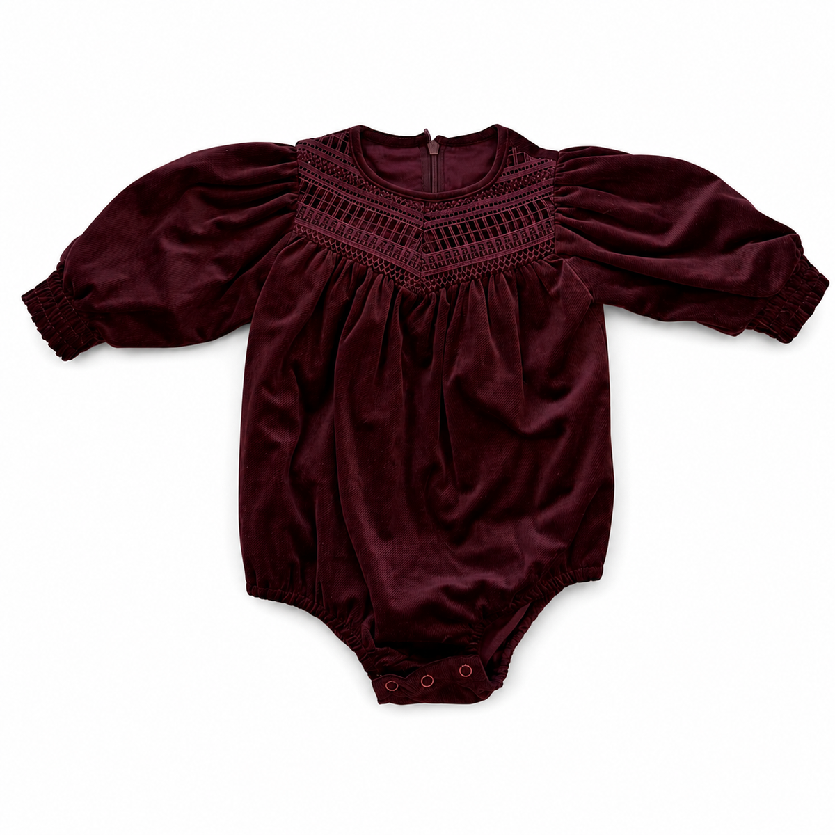 Burgundy Clara Romper