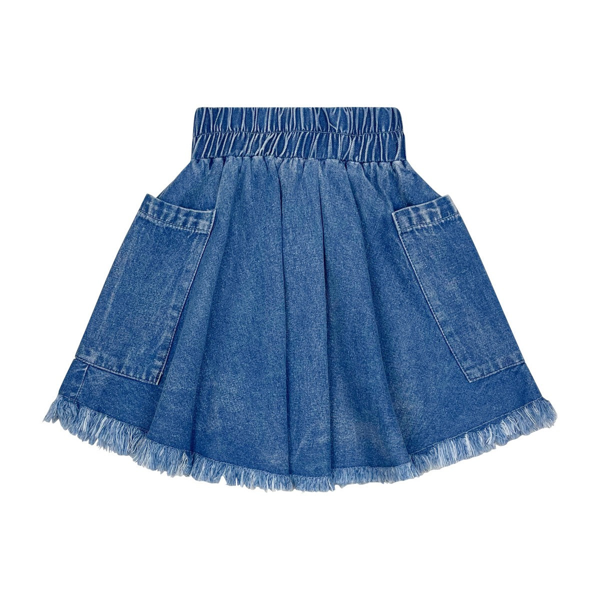 Midwash Denim Pocket Skirt