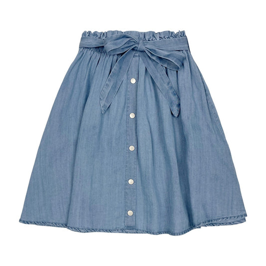 Midwash Denim Belt Skirt