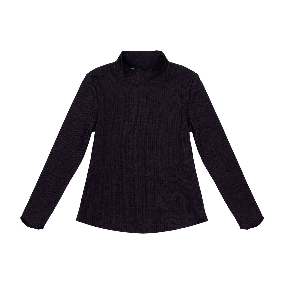 Burgundy Pointelle Mockneck