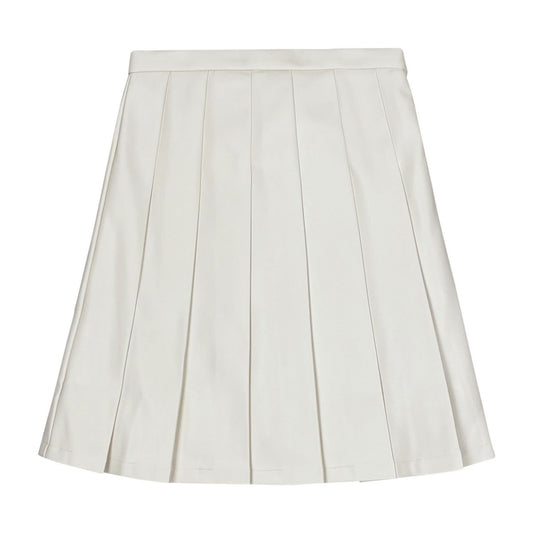 Ivory Leather Skirt