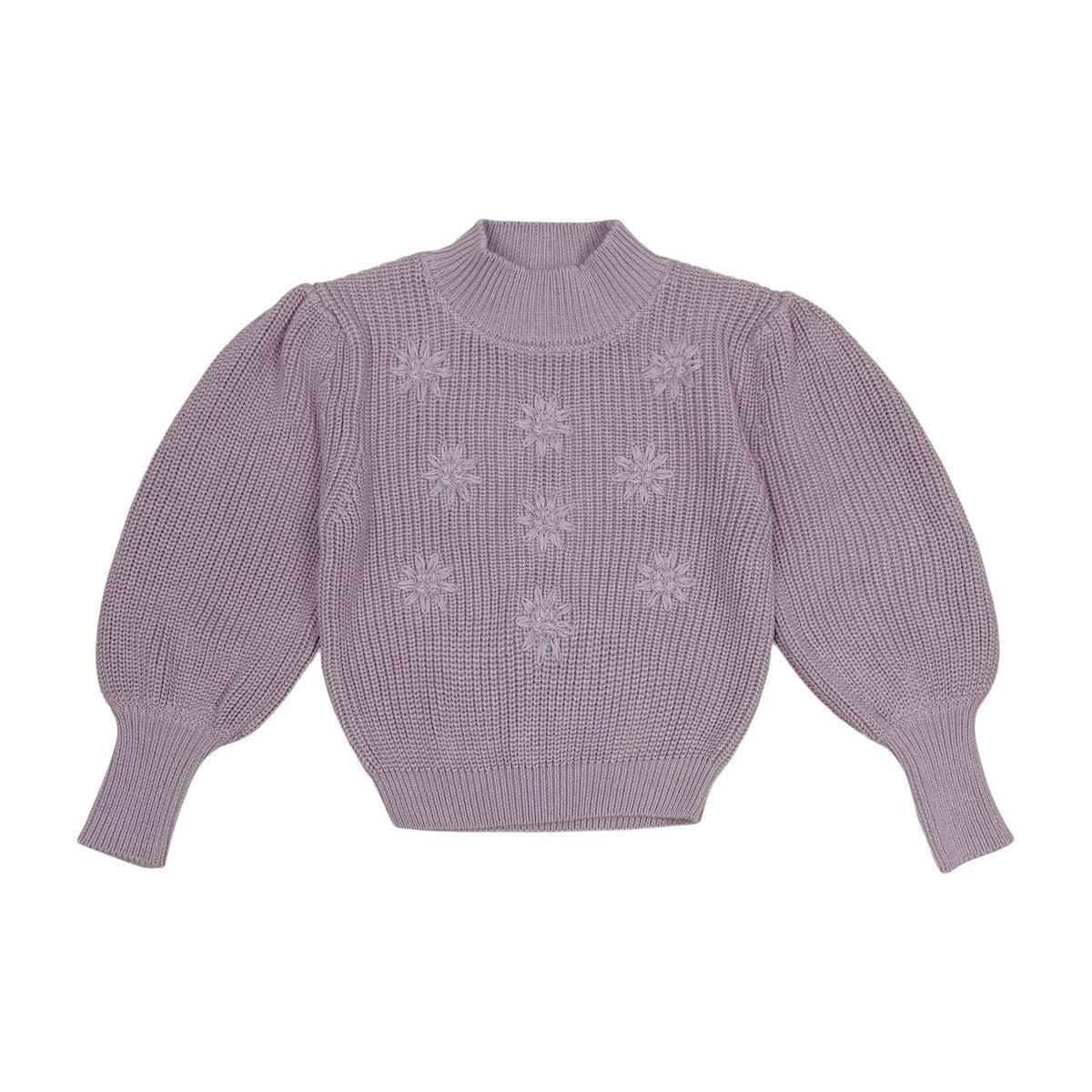 Mauve Flower Sweater