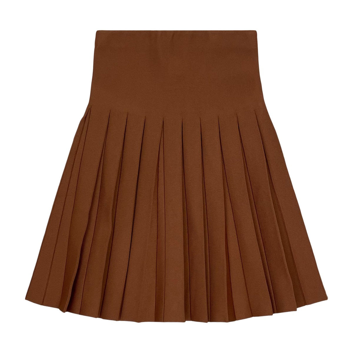 Taupe Pleated Skirt