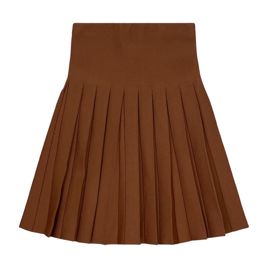 Taupe Pleated Skirt