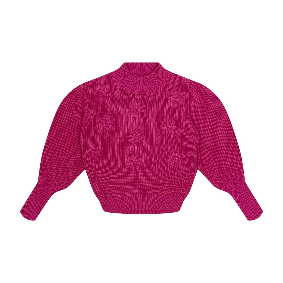 Hot Pink Flower Sweater