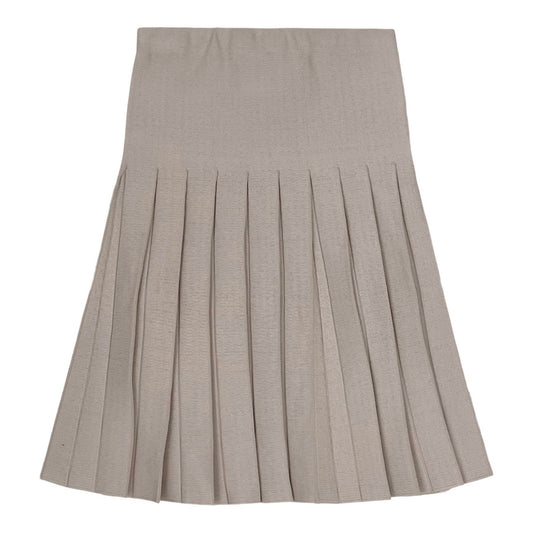 Ivory Pleated Skirt