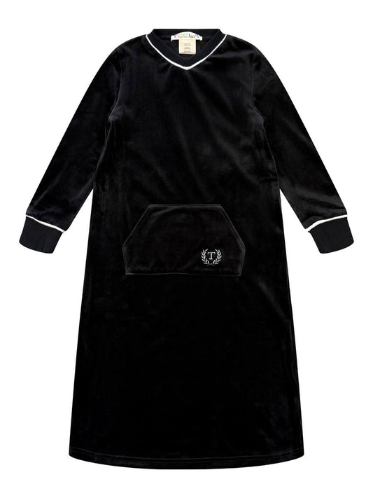 Black Velour Maxi