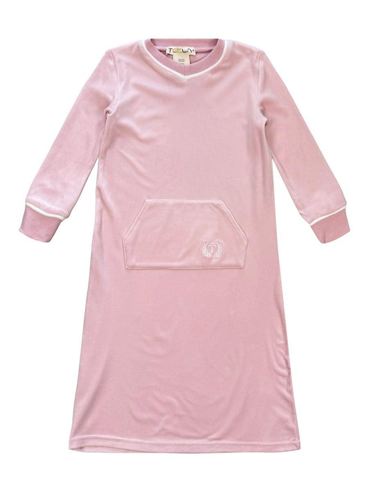 Rose Velour Maxi
