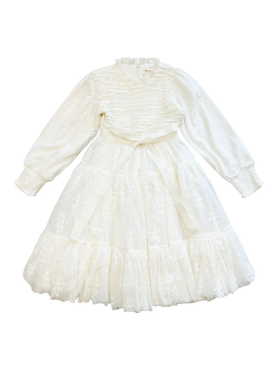 Ivory Rosalie Dress - Knee Lenght