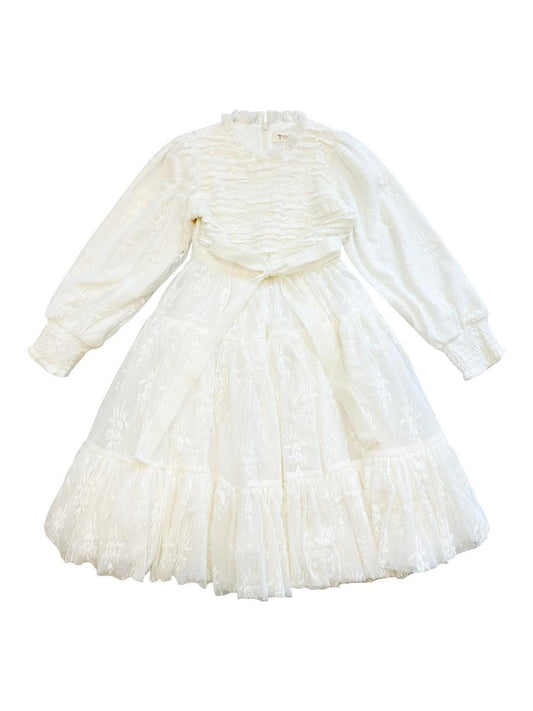 Ivory Rosalie Dress - Knee Lenght