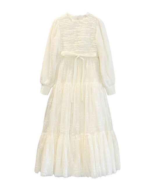Ivory Rosalie Dress - Ankle Lenght