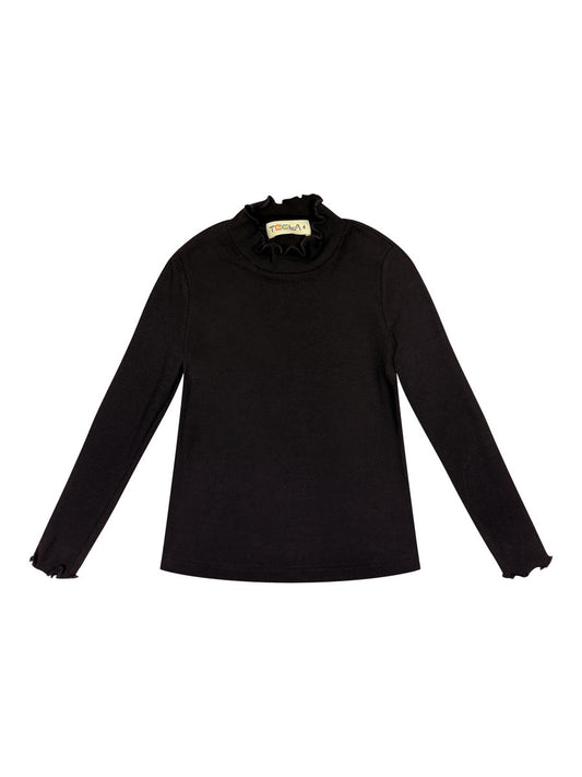 Black Mockneck Top