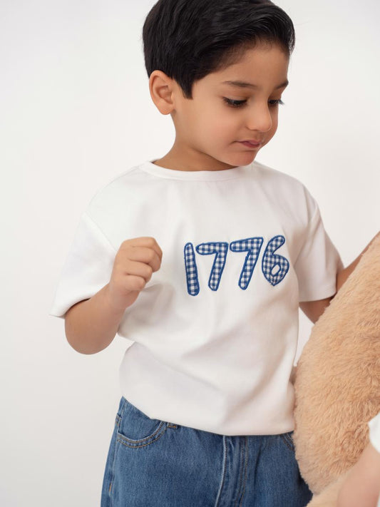 Blue Gingham Boys Top