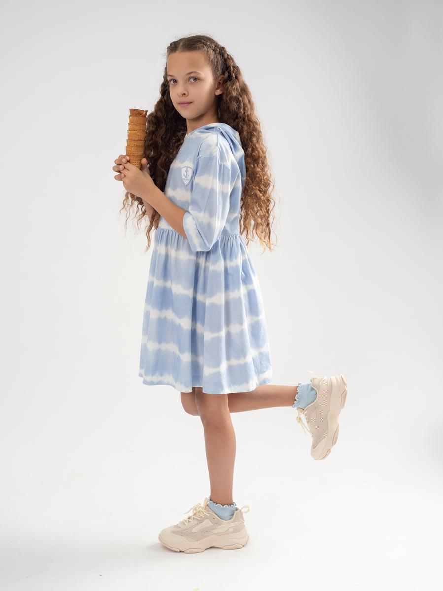Blue Tie Dye Dress