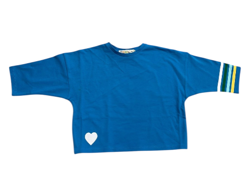 Blue Varsity Girls Top