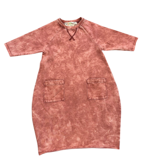 Pink Mineral Wash Dress
