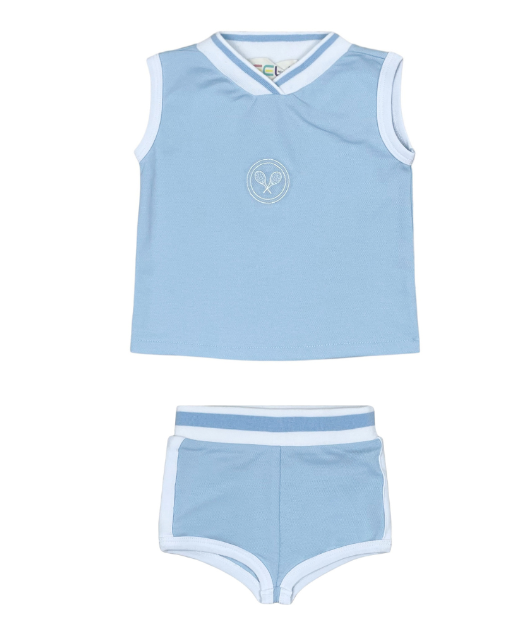 Powder Blue Tennis Set