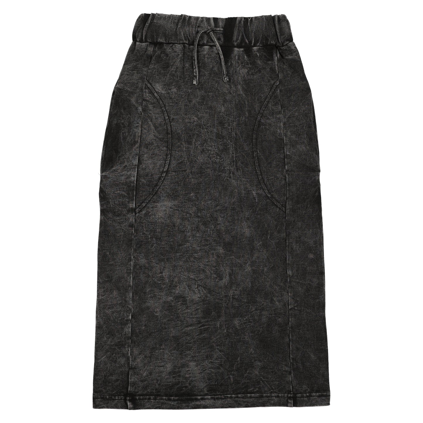 Black Wash Stitch Skirt