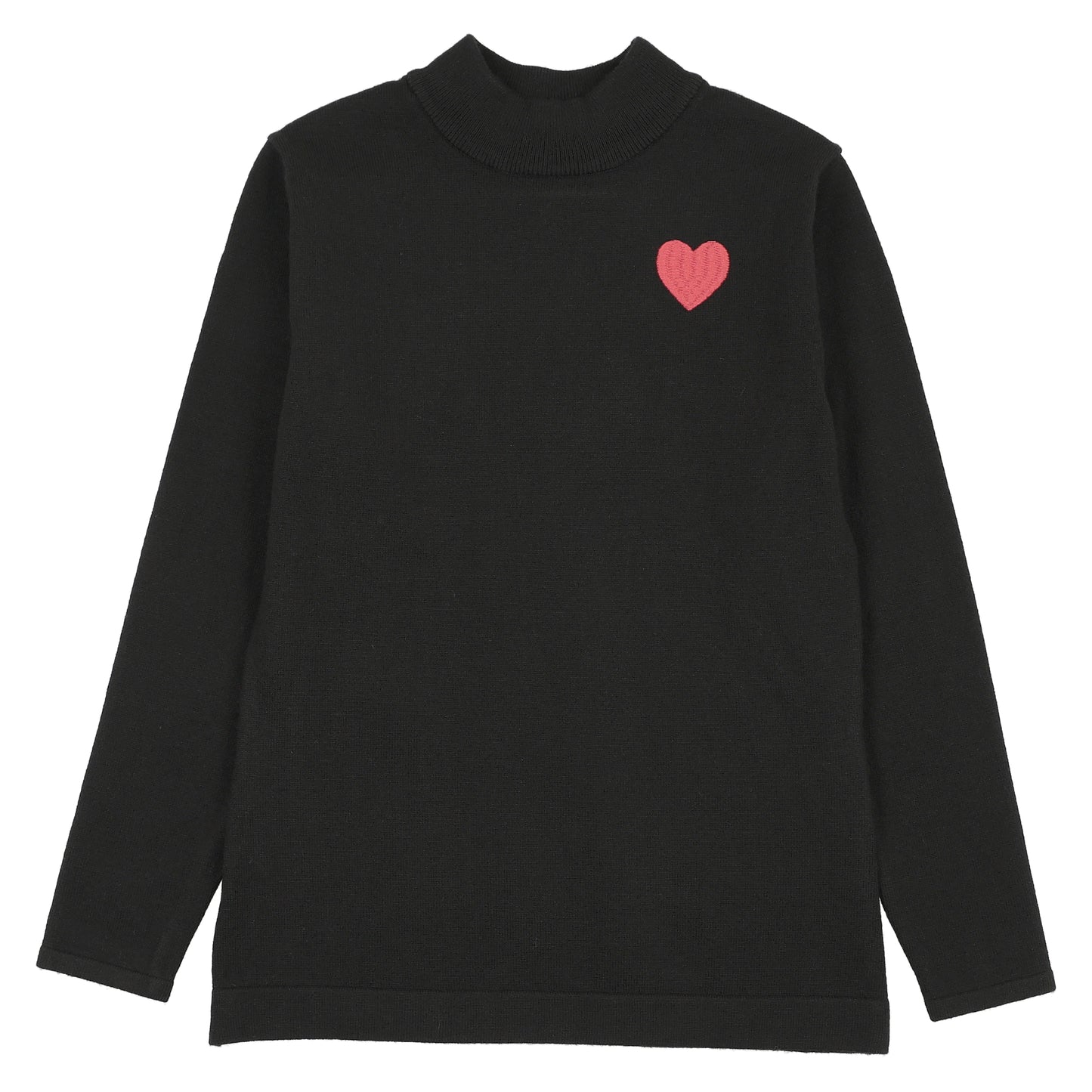 Black Knit Mockneck