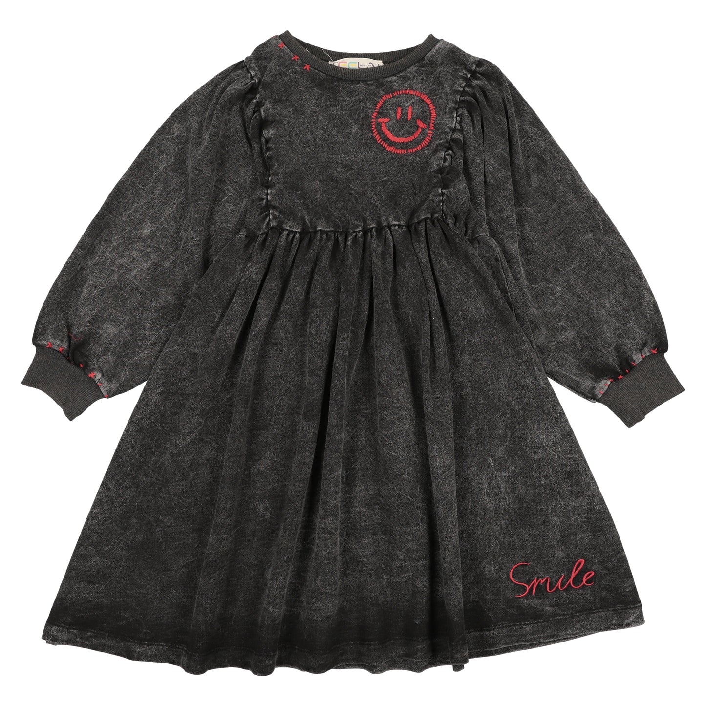Black Wash Stitch Dress