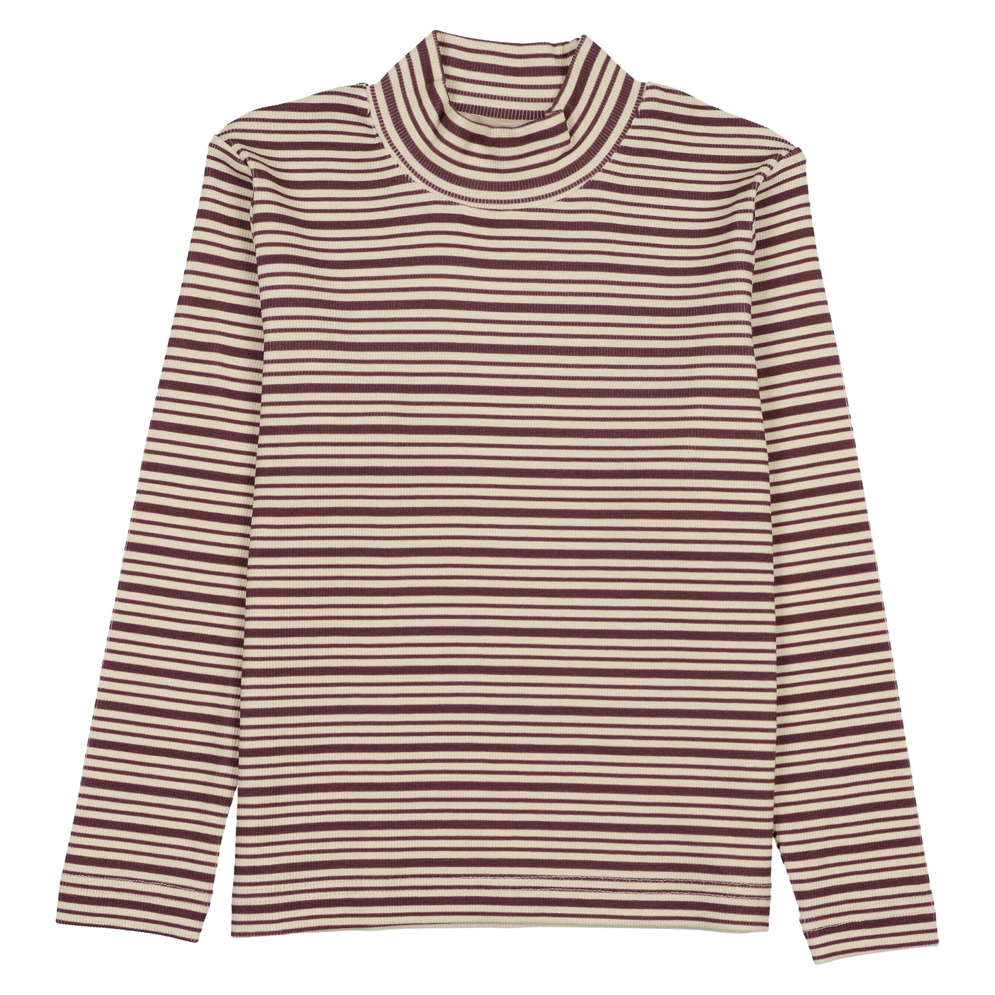 Brick Stripe Mock Neck