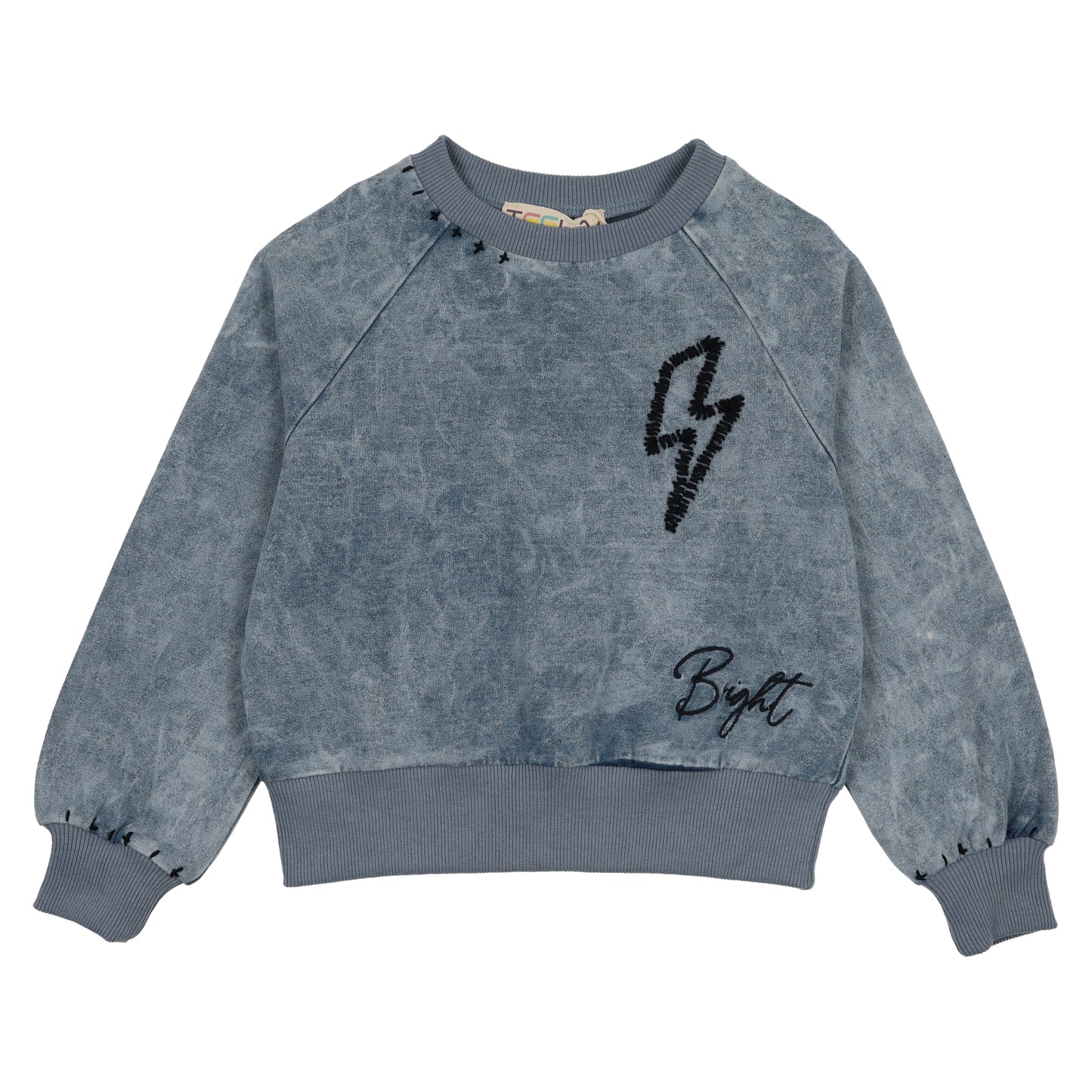 Blue Wash Unisex Stitch Top