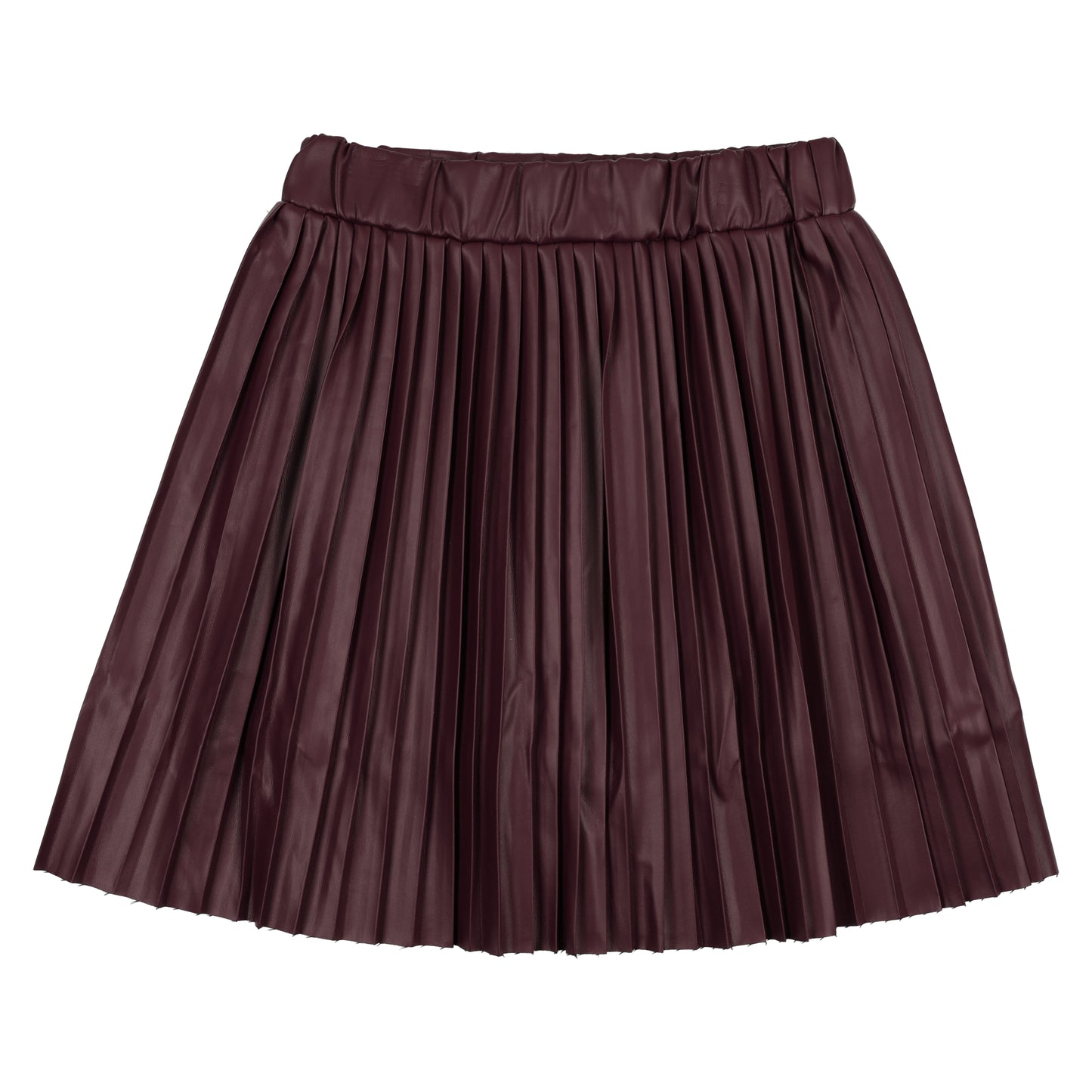 Burgundy Leather Skirt