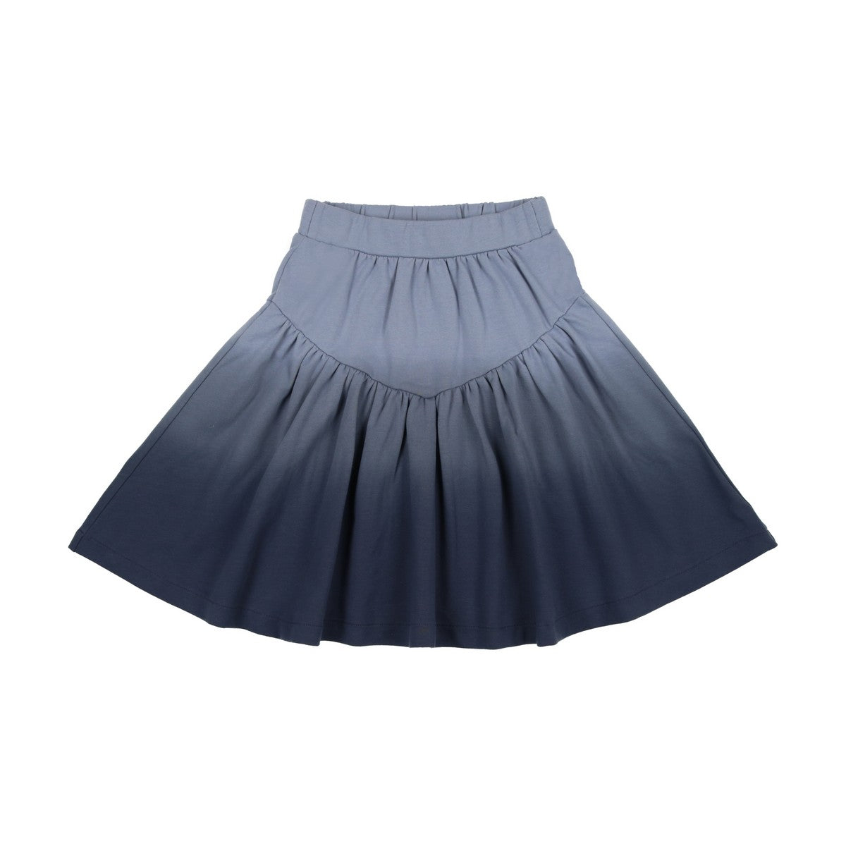 Blue Ombre Print V Skirt