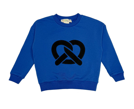 Blue Unisex Pretzel Top