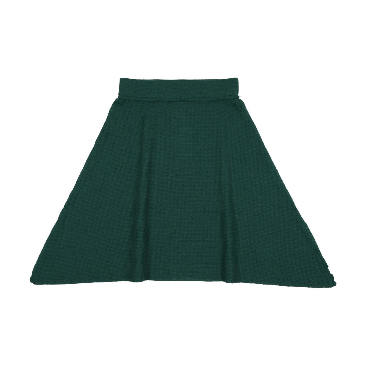 Deep Teal Waffle Assymetrical Skirt