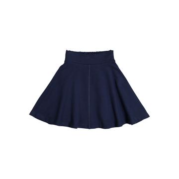 Navy Basic Knit Circle Skirt