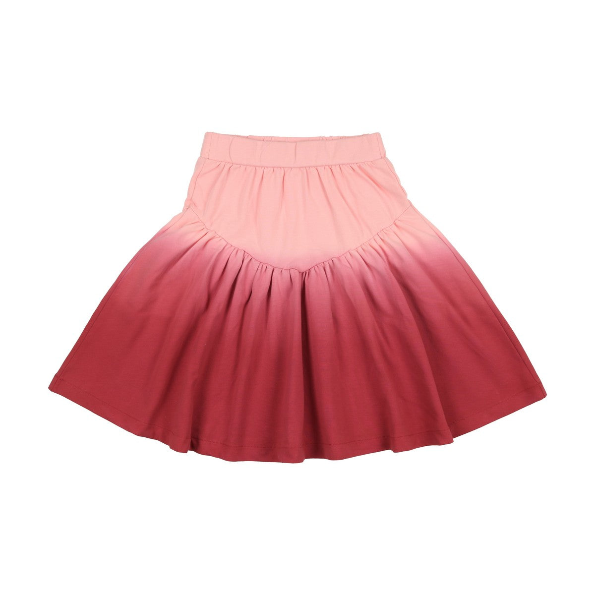 Pink Ombre Print V Skirt